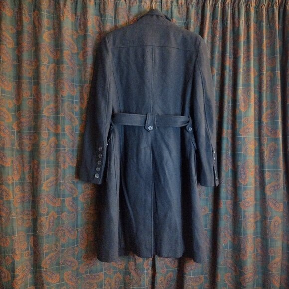 Esprit Collection Long Coat trench pea wool blend Size M - Picture 4 of 7